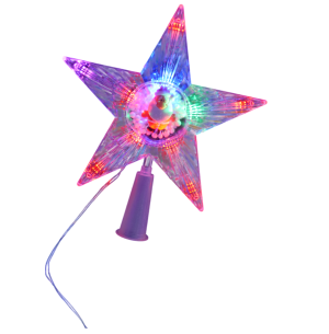  PISCA PONTEIRA ESTRELA 10 LEDS 18CM COR PAPAI NOEL