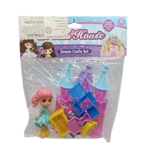 KIT CASTELO BONECA COM ACESSÓRIOS 10PÇS