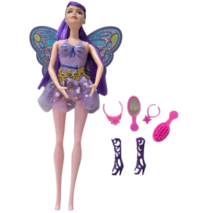 BONECA MAGRA 30CM FADA C/ ACESSÓRIOS