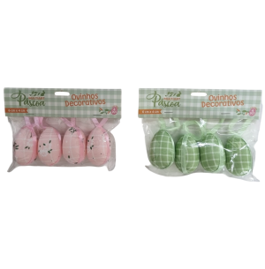 PÁSCOA OVO ISOPOR 4UN TECIDO