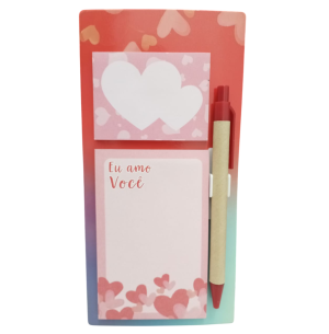 BLOCO ANOT.ADES.2X1 40FLS.CANETA AMOR