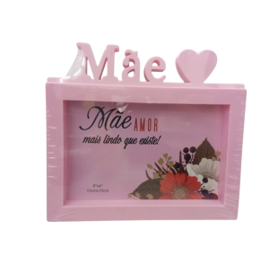 PORTA FOTO PLÁSTICO 10X15CM MÃE