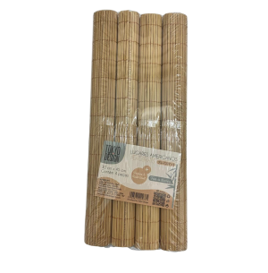 JOGO AMERICANO BAMBU 40X30CM 4UN BAMBU