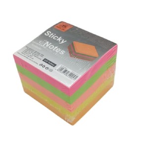 BLOCO ANOT.ADES.MJ.5CM NEON 5UN