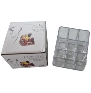 ACRÍLICO PORTA COSMÉTICOS 17X10CM 9 DIV.