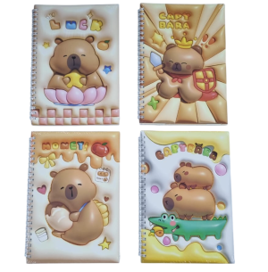 CADERNO ANOT.ESP.15X21CM 66FLS.CAPIVARA