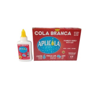 COLA BRANCA APLICOLA 40GR 6UN