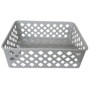 CESTO PLÁST.19X14X6CM CINZA