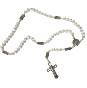 TERÇO PÉROLA 49CM SÃO BENTO