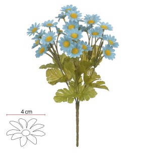FLOR BUQUÊ MARGARIDA X7 29CM AZUL