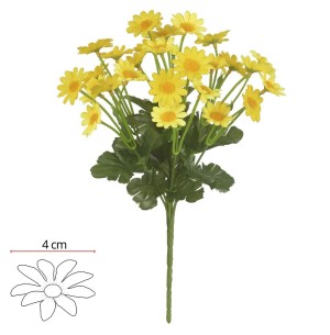 FLOR BUQUÊ MARGARIDA X7 29CM AMARELO