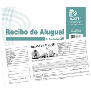 RECIBO ALUG. C/CANHOTO 50FLS C/20