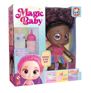 BONECA MAGIC BABY NEGRA