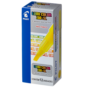 MARCA TEXTO LUMI COLOR C/12UN AMARELO