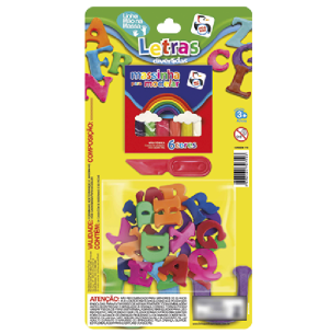 MASSINHA MODELAR 28PÇS LETRAS