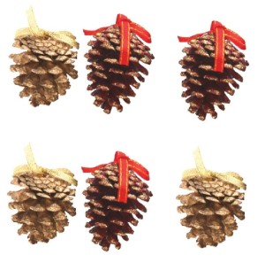  ENFEITE PINHA 5CM 6UN