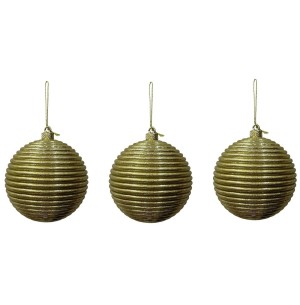 BOLA CX 10CM 3UN TEXTURA DR GLITTER