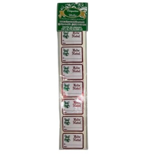 ETIQUETA ADES.100UN FELIZ NATAL DE...VERMELHO