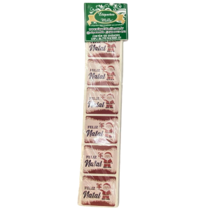 ETIQUETA ADES.100UN FELIZ NATAL NOEL VERMELHO