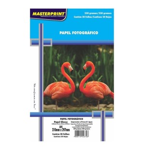 PAPEL FOTOGR.GLOSSY A4 BRANCO 230G 210X297MM 20UN