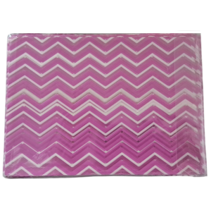 SACO METAL 10X15CM 50UN CHEVRON ROSA