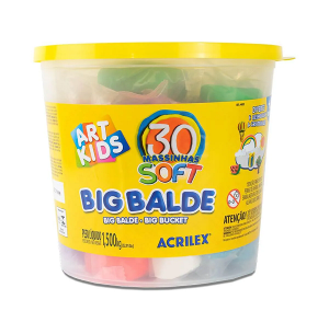 BALDE MASSA BIG 1,5KG CORES 30UN 