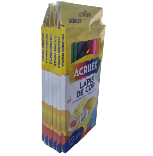 LÁPIS COR SEXT.12 CORES C/6CX