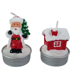VELA PARAFINA PAPAI NOEL/CASA 2UN
