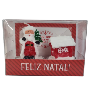 VELA PARAFINA PAPAI NOEL/CASA 2UN