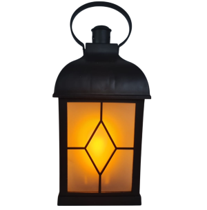 LAMPIÃO PLÁSTICO LED 22CM 