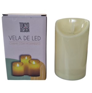 VELA LED PLAST.IMITA PARAFINA 13CM