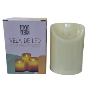 VELA LED PLAST.IMITA PARAFINA 10CM