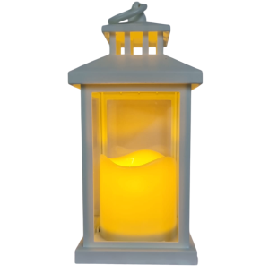 LAMPIÃO VIDRO LED 21CM 1 VELA