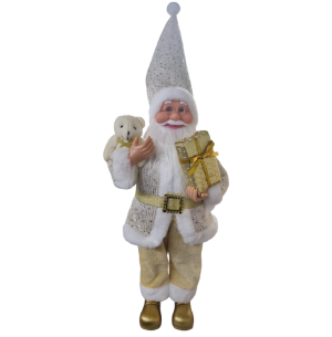 PAPAI NOEL 46CM C/ URSO E CX PRESENTE
