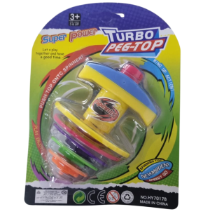 PIÃO ATIRA DISCO 6PÇS