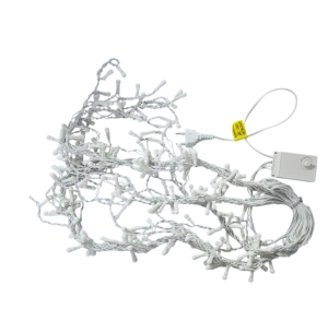 25N PISCA CASCATA 208 LEDS 8F AM 5M BOLINHA