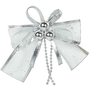  ENFEITE LAÇO 8CM 4UN TELA C/ BOLA