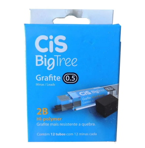 GRAFITE 0.5 2B 12TUBOS C/12 MINAS