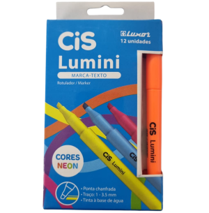 MARCA TEXTO LUMI.12UN LARANJA