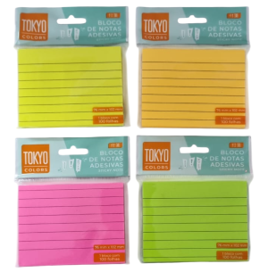 BLOCO ANOT.ADES.TOKYO 10CM 100FLS NEON