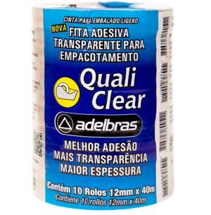 FITA ADES.12MMX40M 10UN TRANSP.