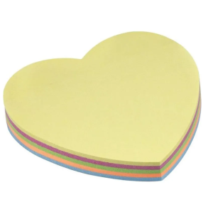 BLOCO ANOT.ADES.BRW 7CM 100FLS CORAÇÃO