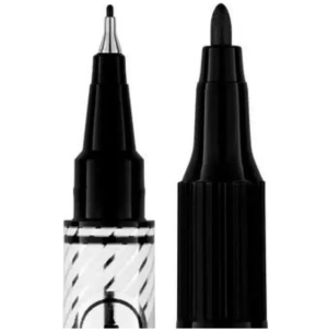 MARCADOR RETROPROJETOR/CD/DVD PONTA DUPLA 2.0/0.4 12UN PRETO