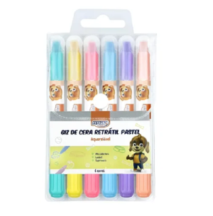 GIZ DE CERA RT 6 CORES PASTEL