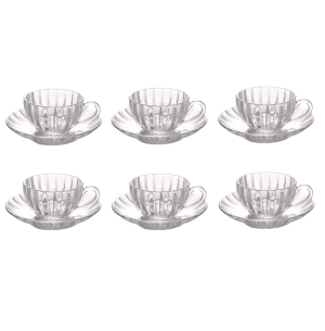 XÍCARA VIDRO CHÁ 240ML 6UN C/PIRES