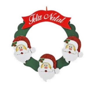 GUIRLANDA 23CM PAPAI NOEL