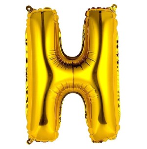 FESTA BALÃO DOUR.40CM LETRA H 2UN