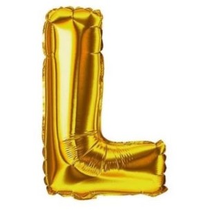 FESTA BALÃO DOUR.40CM LETRA L 2UN