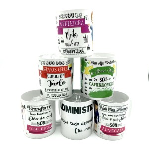 CANECA PLÁSTICO 350ML PROFISSÕES