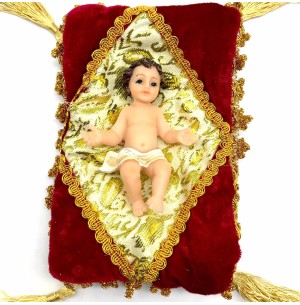 RESINA MENINO JESUS ALMOFADA 9CM